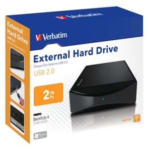 Verbatim 2TB 3.5 Inch External Hard Drive USB 2.0